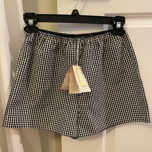 DOEN Larena Short - La Maddalena Gingham NWT XS